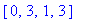 vector([0, 3, 1, 3])